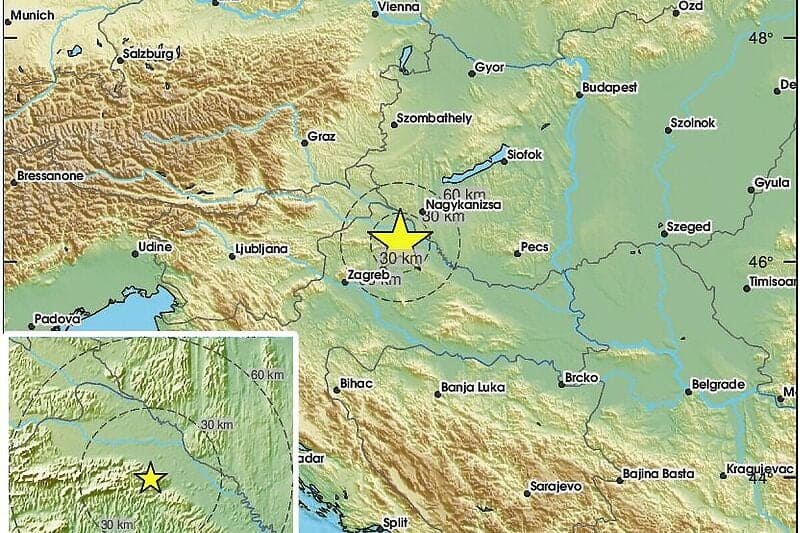 Zemljotres jačine 4,6 po Richteru pogodio Zagreb i okolinu